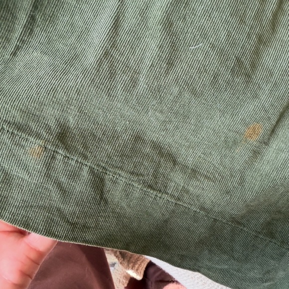 Anthropologie Olive Wide-Leg Corduroy  Pants - Picture 7 of 7